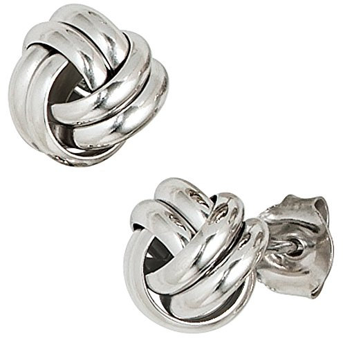 Jobo Damen-Ohrstecker Knoten aus 925 Sterling Silber