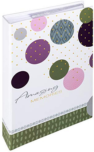walther design Album Fotografico Verde 300 Foto 10 x 15 cm memo File Amazing Memories ME-488-A