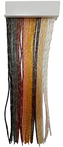 Tenda antimosche in PVC - Modello Glitter - Ideale per Porte e finestre Esterne (L.120 CM X H.220 CM) - Colore: Testa di Moro