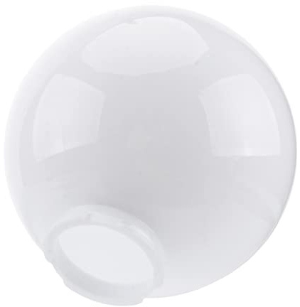 Toddmomy Acrylic Milk White 10 Inch Spherical Lampshade Replacement Outdoor Globe Lamp Shade for Wall Sconces and Ceiling Fixtures