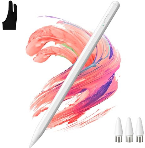 Tablet Stift für Alle Touchscreen Tablets Stylus Pen Kompatibel Mit IOS Android Lenovo Samsung Xiaomi Acer LG Dell Chromebook, 1.5mm HochpräZiser Active Pen, Magnetic Adsorption Pencil