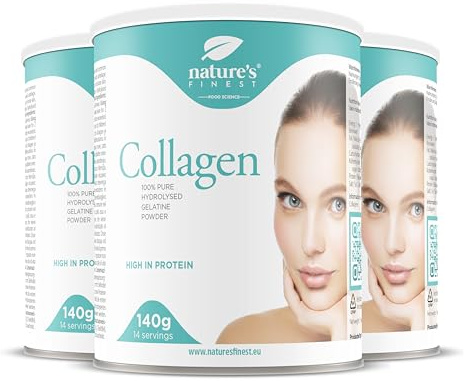 Nature's Finest Colágeno en Polvo, 420 g - 100% Colágeno Bovino Tipo 2 de Alta Absorción - Sin sabor