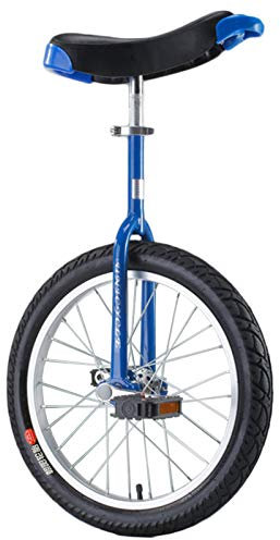 Monociclo de entrenamiento para niños/adultos, monociclo azul de 16/18 para niños y niñas, bicicleta de 20/24 para adolescentes/adultos/personas altas, bicicleta de una rueda con marco de ac
