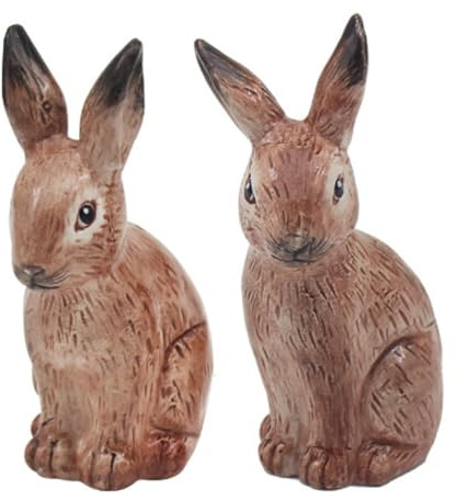 Lesser & Pavey Salt & Pepper Set for All Types of Kitchen | Ceramic Salt & Pepper Shaker Set | Lovely Salt & Pepper Pots | Salt Shaker & Pepper Shaker Suitable for Home (Hares)