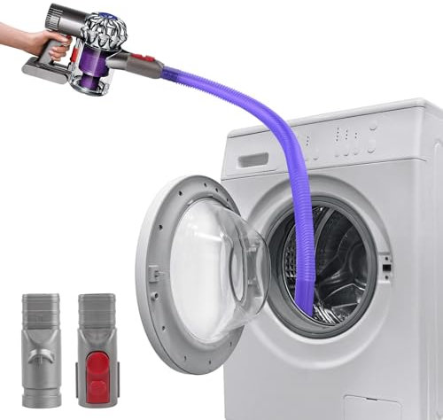 Flexibele Staubsauger Fugendüse für Dyson V6 V7 V8 V10 V11 V12 V15 Staubsauger Schlauchverlängerung für Dyson Zubehör, Staubsauger Ersatzschlauch, Trockner Entlüftungsflusen Entfernen, 85cm