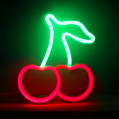 KASANOVA 1 KIRSCH-NEON-LED-WANDLEUCHTE, HIPS PVC-Kunststoff Elektronische Komponenten, Multi-Color