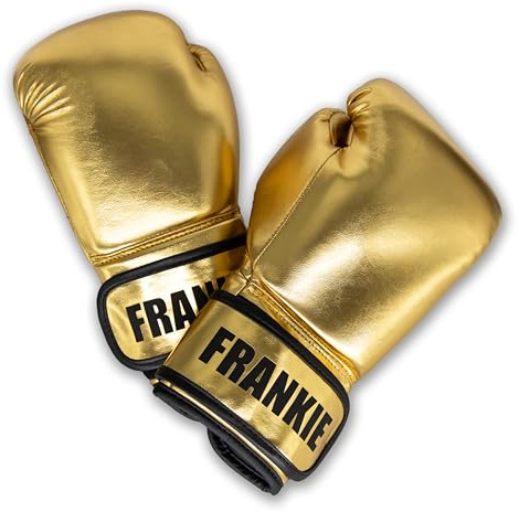 Personalised Boxing Gloves for Kids, 6 oz, Personalised (Gold)