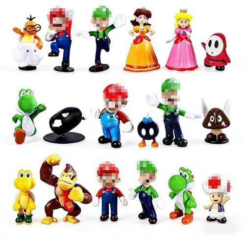 18 Stück Tortendekoration Cake Topper Set,Tortendeko,Mini Tortenfiguren,Kuchen Dekoration Geburtstag,Party Kuchen Deko,Geburtstag Deko,Cake Topper Party Dekoration Lieferungen
