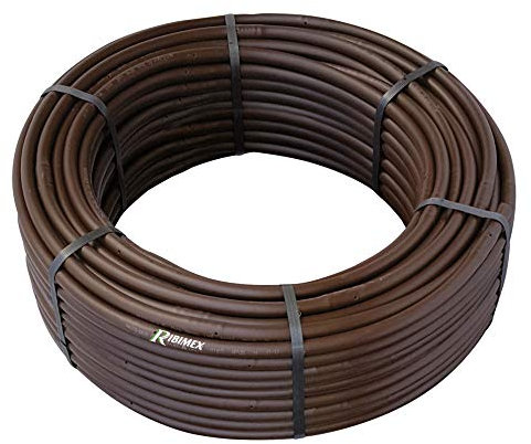Ribimex PRA/MIR.0090 Tubo gocciolante Diametro 16 mm Lunghezza 25 m, Nero, 25m