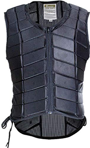 TentHome Gilet d'équitation Professionnel en Eva Rembourré Gilet de Sécurité Gilet de Protection pour Sports Equestres pour Enfants/Adultes (S(Taille:150-160cm))