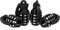 KINBOM 4pcs Aluminium Ventilkappen, Handgranate Style Heavy Duty Reifen Ventilkappen Auto Metall Luftdichte Dichtung für Autos SUV Trucks Motorräder (Schwarz)