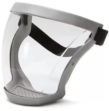 IMBTECH | Anti-fog Full Face Shield Super Protective Head Cover Transparent Safety Mask | Anti Fog Reusable for Protection, Transparent Face Shields | Men Women Protect Eyes Face (GREY)