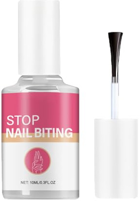 Stop Nägelkauen Nagellack - 10ml Daumenlutschen Stop Nails Polish - natürlich, anti nagelkauen, gegen fingernägel beißen - No Bite Nagellack für Erwachsene und Kinder, Schnelle und einfache Anwendung