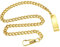 Tiong Gold Clip Pocket Watch Chain Twisted Thick Vintage Metal Alloy Watch Chain Link Vest for Your Pocket Watches