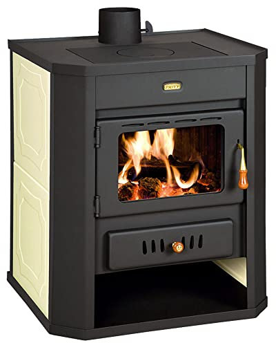 Estufa de leña Prity W15 con caldera de combustible múltiple 15+5 kW
