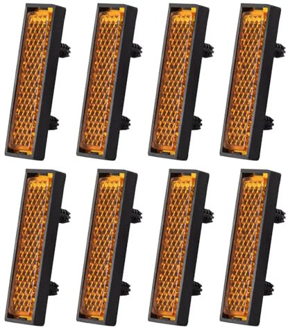 XuQiZZpp 8 Stück Pedalreflektoren, verstärkte Reflektoren für Fahrradpedale, Pedale, Radreflektoren, Fahrräder, reflektierende Folien