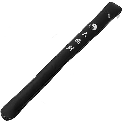 HOODANCOS Housse Taichi en Tissu Oxford Noir, Légère et Confortable, Étui de Protection Imperméable pour Sabres Chinois et Katanas, pour Arts Martiaux