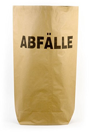 Funny AG-793 Papiermüllsack Abfälle, 70 L, Braun 25 Stück