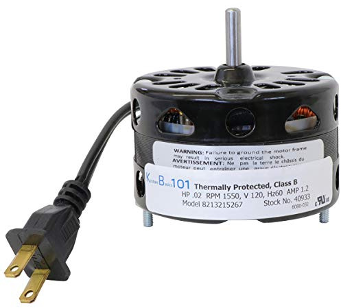 Kitchen Basics 101 3.3 Inch Diameter Vent Fan Motor Direct Replacement for Nutone Broan for 40933, 86933, 8693000, JA2B104N