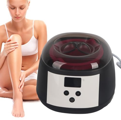 Elektrischer Wachswärmer für Haarentfernung Professional Wachserhitzer Wachsschmelzgerät LED-Anzeige Temperatur Steuerbarer Wachsgerät(EU)