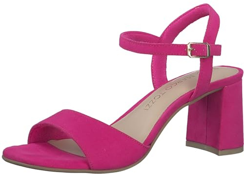 Marco Tozzi Damen, Feel ME Fußbett, weiches Innenfutter, 2-28333-42 Sandale mit Absatz, PINK, 39 EU