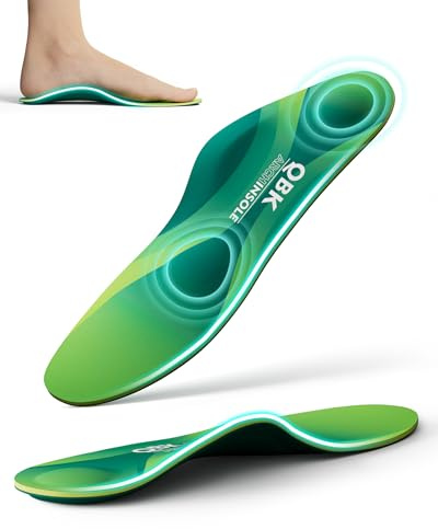 Plantillas de soporte QBK para fascitis Plantar, plantillas acolchadas para zapatos para tendinitis de Aquiles, pies planos, metatarsalgia, arco alto 3XL