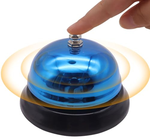 Campana de - Campana de mesa para bares, metal antioxidante, timbre de recepción para hoteles, restaurantes, cocinas, escuelas, mostradores