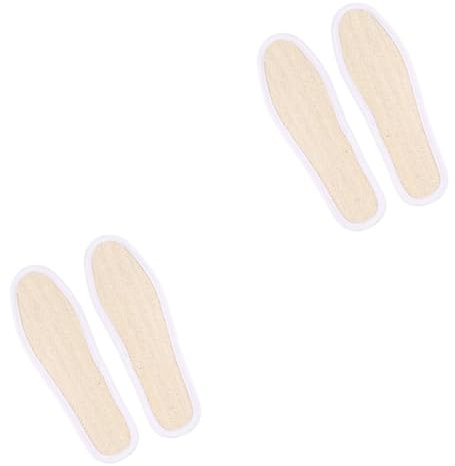 CLISPEED Atmungsaktive Einlegesohlen 2 Paar Einlegesohlen Luffa Luftkissen Laufsohlen