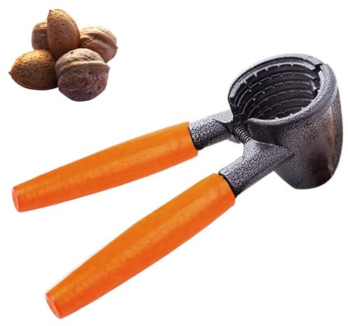 Nut Cracker® | Robusto Schiaccianoci in Alluminio e Legno | Apre Facilmente Noci, Nocciola, Noccioline, Mandorla, Tappi di Champagne | Utensile da Cucina Ergonomico e Design | OriginalCorner®