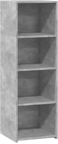 vidaXL Highboard, Sideboard for Hallway Living Room, Side Cabinet with Storage, Cupboard, Buffet Cabinet, Modern Style, Concrete Grey Engineered Wood