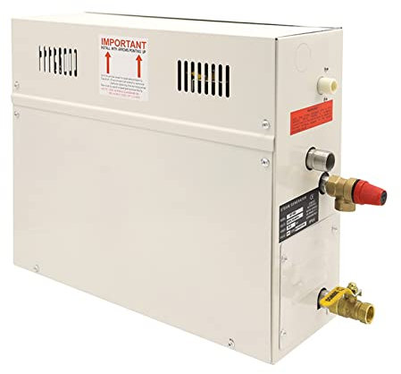 Kit generador de ducha de vapor, 9kw comercial de ducha del generador de de autodenecimiento Mini máquina de baño generador de con controlador táctil inteligente for calefacción en el hogar para uso d