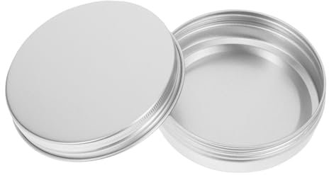 Didiseaon Pot À Crème En Aluminium Avec Bouchon À Vis 100 Ml Pot De Voyage Pour Cosmétiques Anti-fuite Pour Produits De Beauté