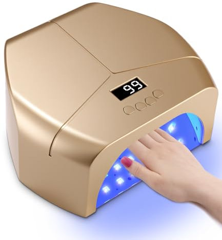 jutyum 298W UV Lampe für Gelnägel, UV nagellampe, Nagel Lampe mit 4 Timern, LCD-Display, Sensor, Abnehmbarer Basis, Nageltrockner, UV Lampe für Shellac Nägel