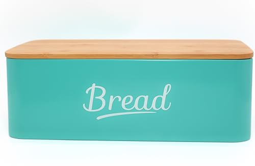 CASA HEAVEN Contenitore Portapane con Coperchio in Bambù, 35x13x23 cm – Conserva Pane Fresco