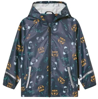Veste de Pluie Enfant Imperméables pour garçons et Filles, Enfants de Maternelle, élèves du Primaire (2 à 6 Ans) Pantalon Imperméable Garçons (Navy, 3-4)