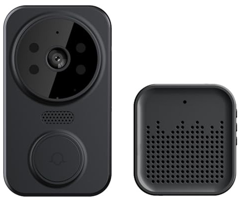 Videoportero inalámbrico - Cámara de timbrerecargable M8 | Cascabel Inteligente, de timbrede Puerta de Seguridad WiFi de visión Nocturna HD para el hogar 2,4g WiFi