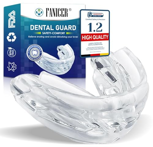 Anti Ronflement Gouttière, Protecteurs Buccaux, Pour Stopper Le Ronflement Et Le Grincement Des Dents, Materiau Souple Et Durable, Lavable et Réutilisable, Taille Universelle Homme/Femme