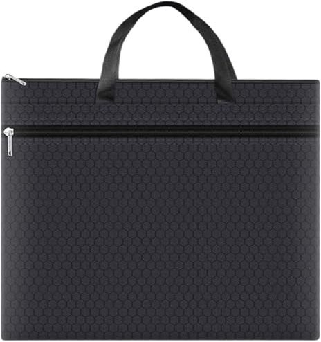 Porte-documents, sac à documents A3, tissu Oxford imperméable avec doublure en PU, porte-, sac fourre-tout pour transporter des fichiers en papier