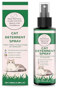 Uzionoie Spray Antiarañazos Gatos,Repelente Gatos,Repelente para Gatos,Spray Arañazos Gatos y Gatitos para Proteger Sofá y Muebles,Ideal para Uso Indoor y Outdoor