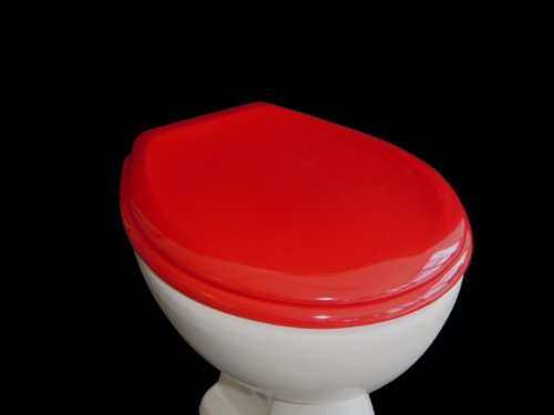 ADOB WC Sitz Klobrille Farbe Rot, Duroplast, Klassiker, 12231