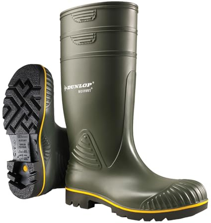 DUNLOP Protective Footwear, B440631, Acifort Heavy Duty, Verde Scuro, Taglia 48 EU