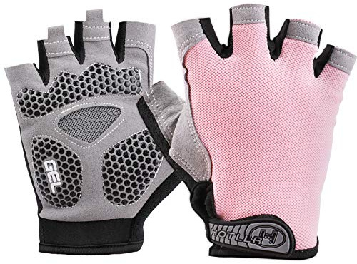 QKURT Gants de Cyclisme,Gants de vélo Demi-Doigt avec Coussin de Gel antidérapant,Gants MTB Respirants Gants de Sport pour Hommes et Femmes