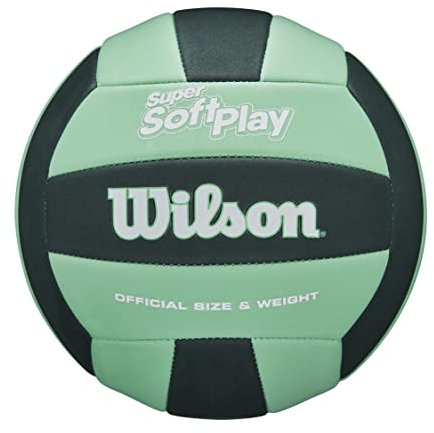 Wilson Volleyball Super Soft Play, Kunstleder, Outdoor und Indoor-Volleyball, Beachvolleyball