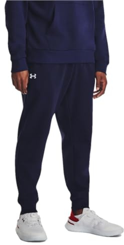Under Armour Men's Rival Fleece Joggers - Midnight Navy / / White - LG