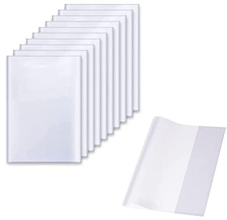 B5 Transparenter Buchumschlag,Transparente Notizbuchhüllen,hochwertige Heftumschläge,Heftumschlag B5,Buchumschläge schulbücher,Verdickte Wiederverwendbare und verstellbare durchsichtige,10 PCS