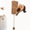 UANACIA Picchio Che Bussa alla Porta, Campanello Picchio, Wooden Woodpecker Door Knocker, Battente per Porta in Legno di Picchio, Campanello Anteriore Picchio, per Varie Porte