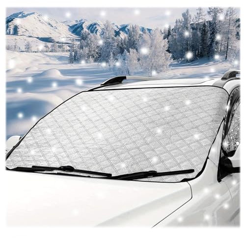ZHYUAN Copertura per Parabrezza Auto,Protezione Parabrezza Antighiaccio,Telo Parabrezza Antighiaccio,Copertura Parabrezza Auto,Parasole Auto Parabrezza per La Maggior Parte dei Veicoli,140CM*95CM
