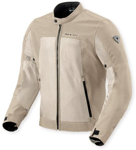 REV'IT! Eclipse 2 - Chaqueta de motocicleta de malla para hombre (arena - XL