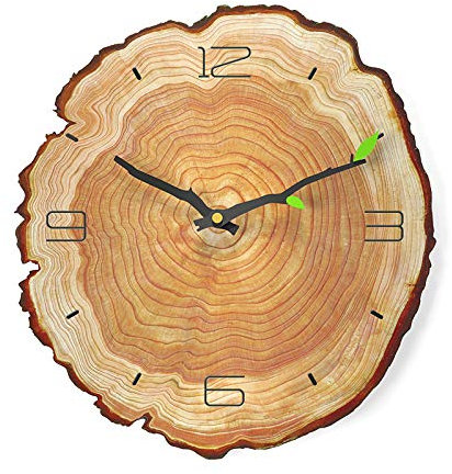 Orologio al quarzo con anello annuale, orologio da parete creativo da 16 pollici for soggiorno, semplici orologi da parete decorativi in legno silenziosi, orologio da parete alla moda, orologi da cuci