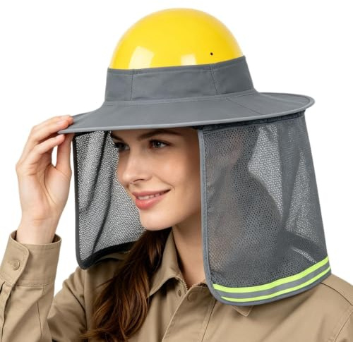 Visera Solar para Casco De Seguridad Protector Transpirable Impermeable